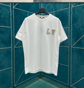 T-shirt da uomo Plus Polo Hip Hop Muscle Fit Orlo curvo Cotone bianco Stampa personalizzata Uomo Donna T Shirt Casual Quantità Tendenza s-2xl 2r67