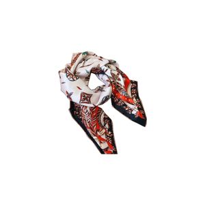 24 NYT TOPA CLASSIC Fashion Silk Chiffon Shawl Designer Scarves Luxury Brand Print Kerchief Female Head Wraps Bandeaus Square Turbans spets pannband Sik Scarves