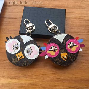 Keychains Cute Owl Keychains Designer Animal Fur Chick Keyring Coin Cards Keys Purse dragkedja på väskan No Box 240303