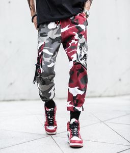 Camouflage Splice Joggers Hosen Männer Camo Streetwear Herren Cargo Hosen Hip Hop Hosen Multipocket Baumwolle Militärische Overalls Männlich Y7687431