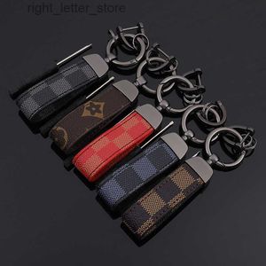 Keychains and america style key business key gift classic print key accessories 240303