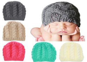 Ragazze dei capretti Cappelli invernali caldi plaid lavorato a maglia fatto a mano Dolce cappello all'uncinetto carino Neonato Berretti a maglia per bambino KBH468942581