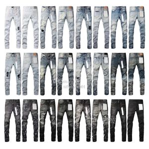 Purple Brand Jeans Designer Mens For Mens Denim Pants Fashion Purple Jeans Womens Purple-Brand Trends Distressed Black Biker Slim Fit Purple Brand 699