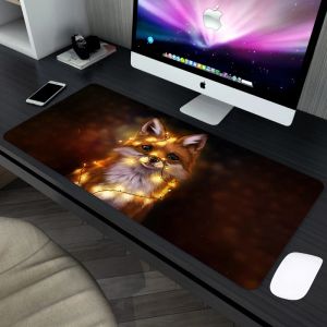 Pads Mouse Pad Gamer New HD Home Large Desk Mats Mousepads Mouse Mat Fox Laptop Office Gamer Antislip Mice Pad Table Mat