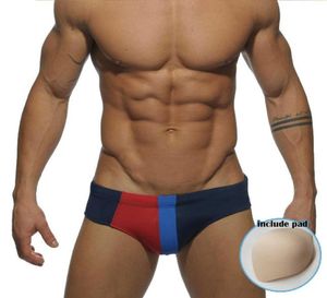 2019 New Mens Swim Buffs Man ملابس السباحة مثلي الجنس القضيب POUCH POCK UP PAD داخل تعزيز الرجال السباحة السباحة سراويل القصيرة 3586371