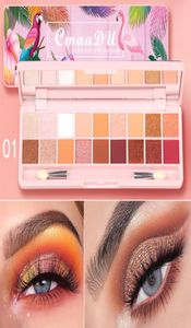 18 Kolor Nude Lśniące cień do powiek perłowy makijaż Makijaż Pigment Pigment Smoky do powiek paleta Wodoodporna cień do powiek3164652