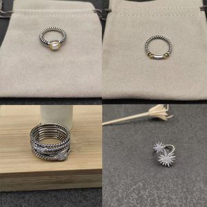 Pierścień Diamond Pierścienia luksusowa biżuteria dla mężczyzn Kobiety vintage dyning pierścienie projektanci Kobieta Man Lady Wedding Dift Party Rozmiar 6-9