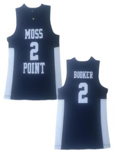 Баскетбольная рубашка Moss Point 2 Devin Booker, мужские баскетбольные майки для средней школы Devin Booker, сшитая спортивная форма8437945