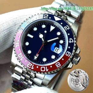 32% rabatt på Watch Watch Clean Mens 40mm Green Pepsi Bezel Batman 2836/3186/3285 Automatisk mekanisk rörelse 904L Armband Box 904Lsteel Case Waterproof med Box