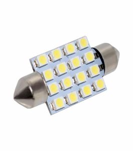 50PCS LED電球31mm 36mm 39mm 41mmフェストーンホワイトカードームライト16SMD 2835 1210ドアナンバープレートライト12V8713670を読むためのチップ