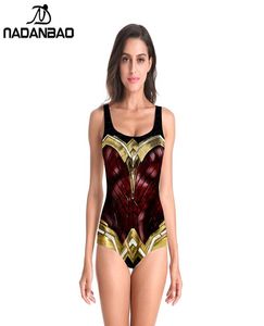 Nadanbao 2019 New Halloween Dawn of Justice Superhero Cosplay Costume Wonder Woman DC 3D Tryckt Fancy Sexy One Piece Swimsuit5594501