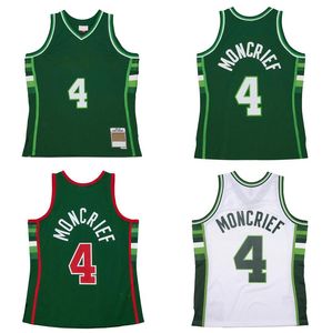 Maglia da basket cucita # 4 Sidney Moncrief 1983-84 1988-89 Mesh Hardwoods Classics maglie retrò Uomo Donna Gioventù S-6XL