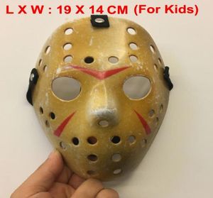 Nova máscara de cosplay Make Old Thick Friday The 13th Jason Voorhees Freddy Hockey para crianças Size3135256