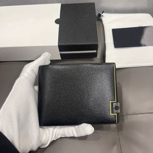 Titular do cartão de crédito masculino carteira de dólar carteiras de libra designer tamanho pequeno caixa original moda hardware dobrável bolso moeda bolsa couro couro com caixa