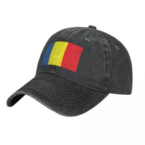 Flagge von Rumänien Baseball Cap y2k Retro Paar Frauen gewaschen Trucker Hut verstellbaren Druck Outdoor-Sport Baseball Caps Geschenkidee 240301