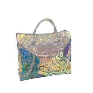 Designer de luxo sacos colorido laser 2020 primavera e verão nova bolsa feminina britânica casual ombro simples bolsa