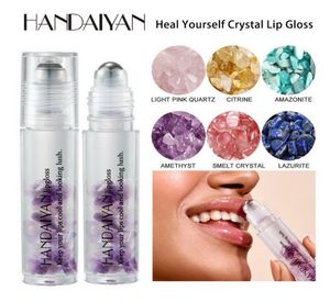 Handaiyan Crystal Ball Lip Gloss Idratante arricchito Idratante naturale Longlasing Riparazione Labbra danneggiate Trucco Lipglos trasparente4986107