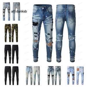 amiiri Distressed For amis imiri amari Mens Womens Designers Jeans amirl Ripped Biker Slim Straight Denim amirlies Men s Print Army am Fashion Mans Skinny Pants QFMU