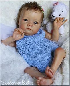 NPK 16INCH REBORN DOLL KIT TINK LifeLike Soft Touchフレッシュカラーボディとアイ240223