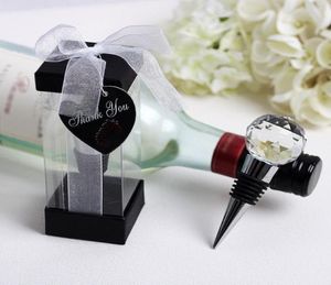 Crystal Ball Wine Bottle Stopper Zink Eloy Wedding Bridal Shower Favors Gifts Party Decoration Gift for Guest5598615