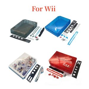 Fall Full Set Housing Case Cover Shell med detaljhandelsdelar för Wii Game Console Cover Case med knappar