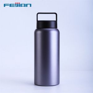 Feijian termos kolv vaccum flaskor 18 10 rostfritt stål isolerat bred munvatten flaska för kaffete te håll kallt 210907240k