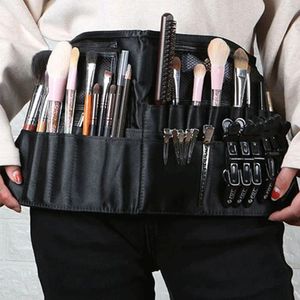 Kosmetiktaschen Beauty Tools Pouch Langlebiger multifunktionaler Organizer Make-up-Künstler-Werkzeug mit Taillengürtel-Bürstenhalter