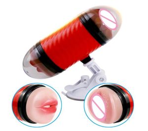 Dual Channel Vagina Bolso Real Buceta Masturbador Masculino Brinquedos Sexuais para Homens Boquete Vagina Artificial Máquina de Sexo Sex Shop Q043213436