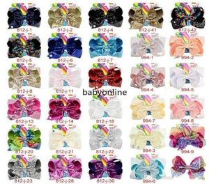 8インチJojo Siwa Hair Bows Jojo Bows with Baby Children for Baby Children Large Sequin Bow Hair FY42946676911