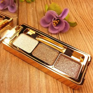 Sombra 3 cores flash diamante sombra maquiagem paleta resistente à água de longa duração profissional glitter cosméticos ferramentas de maquiagem dos olhos