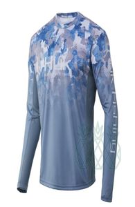 HUK Camicia da pesca a maniche lunghe mimetica da uomo Camicia da pesca ad alte prestazioni Asciugatura rapida Abbigliamento da esterno Protezione solare Antiuv Maglia da pesca 24482239