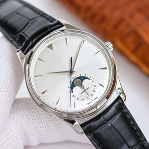 Moon Men ZF Master S Watch كامل الأوتوماتيكي البرتغالي سبعة مخططات يرجع تاريخها إلى ضغط مخطط البرتغاب الجغرافي المهرج الجغرافي