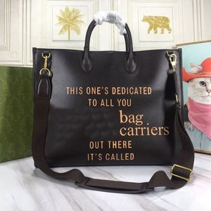 Letter Graffiti Tote Bag black Large Handbag Purse Women Shopping Bags Style Crossbody Travel Handbags Cowhide Material Wide Shoul245Z