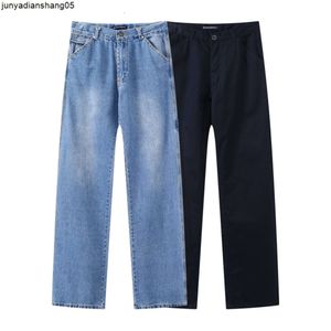 Jeans da donna a vita alta Tubo dritto Pantaloni larghi skinny neri a gamba larga Pantaloni primavera-autunno Pantaloni moda da ufficio 210521