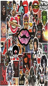 50PcsLot Vintege Rock and Roll Stickers Rock Band PunkRock Hip Hop Rap graffiti Sticker for DIY Luggage Laptop Skateboard Motorcy4977168