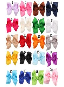 Hårbågar Hårnålar Korean 3 tum Grosgrain Ribbon Hairbows Baby Girl Accessories With Clip Boutique Ties HD32012278295