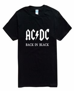 Nytt ACDC Band Rock T -shirt Mens ACDC Graphic Tshirts Print Casual Tshirt O Neck Hip Hop Short Sleeve Cotton Top7183086