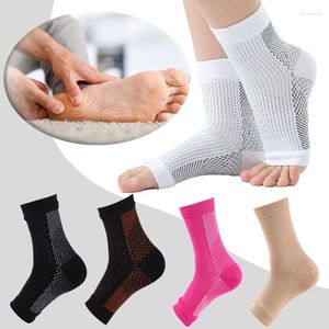 Men's Socks 1 Pair Outdoor Sports Running Pressure Sweat Absorption Breathable Elastic Ankle Protection Unisex