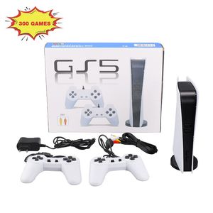 Estação de jogos 5 console de vídeo com fio USB com 300 jogos clássicos 8 bits GS5 TV Consola Retro Handheld Game Player Saída AV com joysticks duplos de gamepad DHL rápido