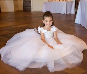 Mädchen Kleider Vintage Handgemachte Blumen Kleid Prinzessin Kinder Vestido Hochzeit Geburtstag Tutu Mit Perlen Backless Kind Kleidung