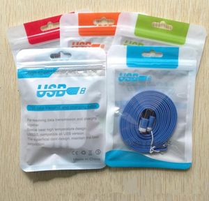 15105 148 cm Plastic OPP Väskor ZIP LOCK HANG HOLE POLY PACKAGE POUCH FÖR MOBILTEFONSFALL USB CABLE Batteriladdare Retail Pack4656770