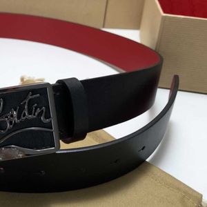 Red Sole Herren-Gürtel in Premium-Qualität, 40 mm, Luxusmarke, Designer-Damengürtel, modischer, lässiger Stil, beide Seiten können aus echtem Rindsleder mit Box 005 hergestellt werden