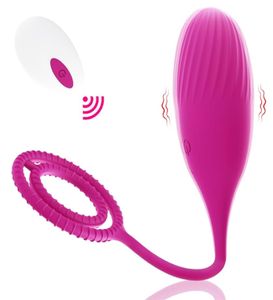 Vibratori Vibratore del pene con spina anale 12 modalità Masturbatore maschile Palla vaginale Uovo d'amore Anello del pene Ritardo Trainer Gay Giocattolo del sesso per adulti 1860798