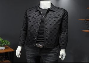 2021 Autumn New Men039s Jacket Korean Slim Fit Lapel Print European Station Youth Jacket Trendy Men039s Jacket8108542