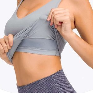 Lu Align Lemon Outfit Camisoles Yoga Tanks NWT Damen Rückenfreier Sport-BH Unterstützung Kostenloser Versand ohne Rahmen Bralette für Damen Sportbekleidung Fitnessstudio Unterwäsche Workout To