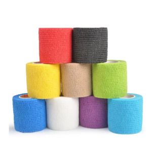 Zubehör 10 Stück 5 cm Einweg-Tätowierungs-selbstklebendes elastisches Griffbandage-Verpackungs-Sportband