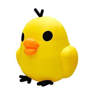 6mH (20ft) with blower wholesale Custom Inflatable Animal Decoration Large Cute Yellow Chicken Cartoon Model