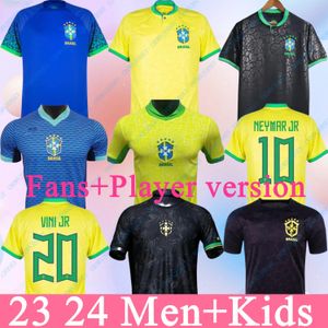 برازيلي رياضة الملابس كرة القدم قمصان L.Paqueta Neymar Vini Jr. P.Coutinho Richarlison Football Shirt G.Jesus T.Silva Bruno G.