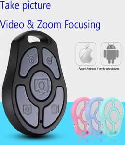 Nuovo 5 tasti Selfie Shutter Bluetooth Remote Control Timer Fast Camera Flexible LensVideo zoomadjusted per iPhone Android S1106013