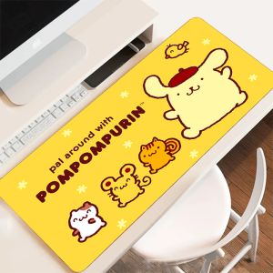 Pads Office Accessories Pompompurins XXL Mouse Pad Gamer PC Cabinet Games Computer Desks Desk Mat Mousepad Anime Keyboard Gaming Mats